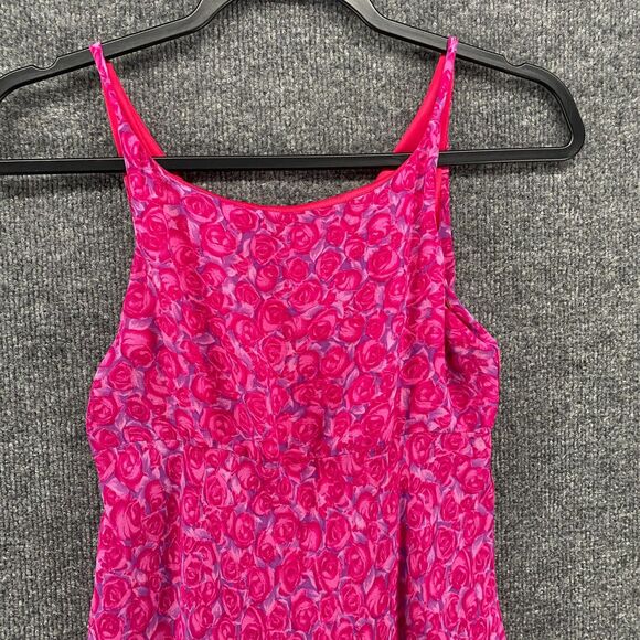 Vintage Plum Dress Small Floral Artsy Sleeveless Y2K Whimsical - Picture 2 of 9